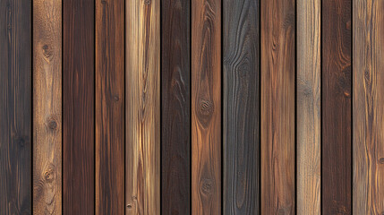 Dark brown vertical wood planks background texture