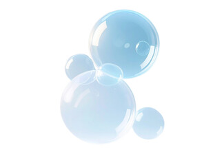 宙に浮いているバブルのイラスト