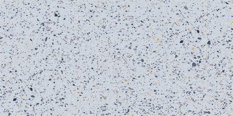 Light Gray Terrazzo Texture with Small Multicolored Stone Fragments