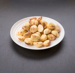 むき栗 クリ 栗 皿盛り 旬 Peeled chestnuts Chestnuts on a plate Season