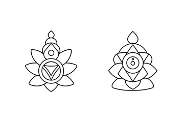 Sacred geometric lotus mandala symbols sacred geometry