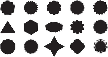 Zig-zag circle black collection color icon, Sale and discount, circle frame vector sign, Undulating round frame.Rounded zig-zag circle in colors vector,
