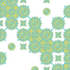 Oriental Geometric Luxury Ornament with Shadow and Silhouette Texture