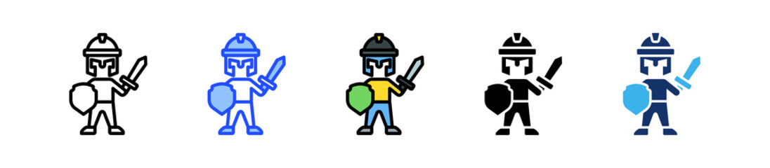 Character Icon Collection With Multiple Styles