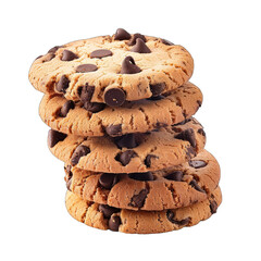 Stack of chocolate chip cookies