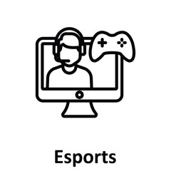 Esports Vector Icon which can easily modify or edit