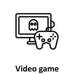 Video game Vector Icon which can easily modify or edit