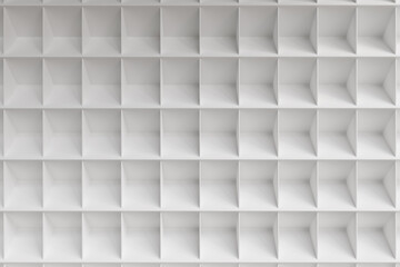 Abstract White background, modern and sophisticated texture suitable for backgrounds. 3d render	
