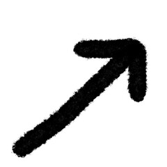 Bent Arrow Black Curved Direction Navigation Symbol on Transparent Background PNG