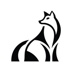 wolf logo vector art design