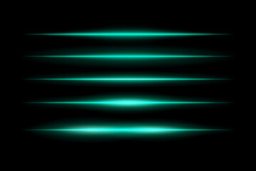 Glowing horizontal beams arranged in vertical stack with symmetrical light spread. Sharp edges fade smoothly into dark background, creating futuristic motion effect.