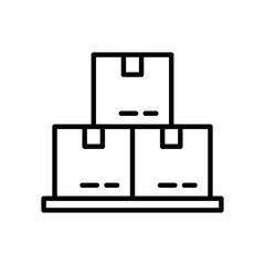 Box Stack Icon Warehouse Storage and Inventory Vector