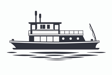 Obraz premium vector illustration of a ship