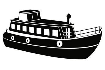 Obraz premium vector illustration of a ship
