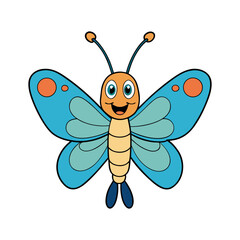 Collection of butterfly icon and animals silhouettes