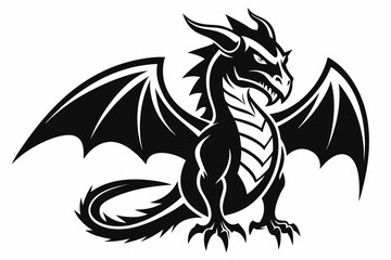 stylized dragon silhouette