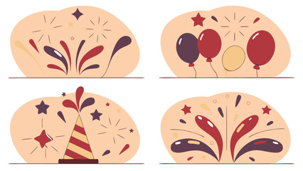 set of woman faces