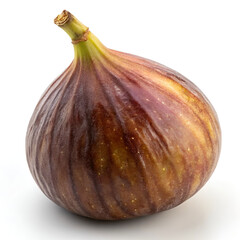 Fototapeta premium A ripe, fresh fig with rich purple skin and juicy interior.