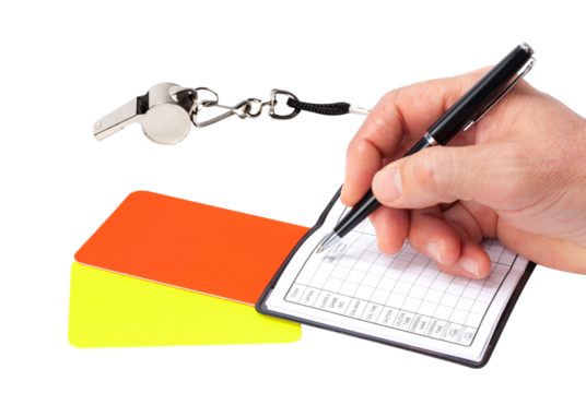 Referee Hand and Accessories Isolated