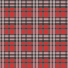 Red and Black Plaid Fabric Texture