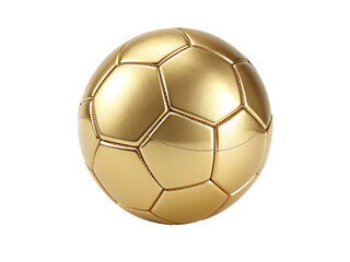  gold soccer ball  luxury sports on white isolated on white background PNG, AI GENERATED