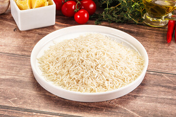 Indian cuisine - raw basmati rice