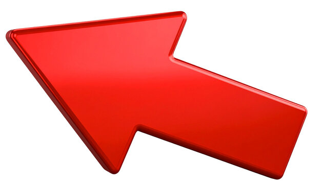 Arrow, red, isolated, PNG &mdash; a high-quality digital image of a vibrant red arrow pointing forward, with transparent background, ideal for presentations, web design, marketing materials, and directional