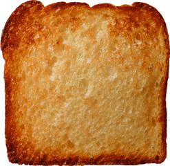 French toast baked to perfection. white background.