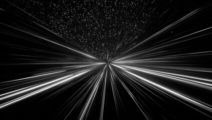 Black and white radial zoom