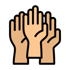 Attendees Vector Flat Icon Design