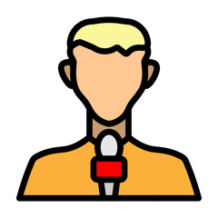 Host Vector Flat Icon Design