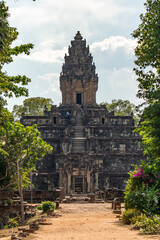 Bakong Temple at Sunset &mdash; Angkor Ruins, Cambodia