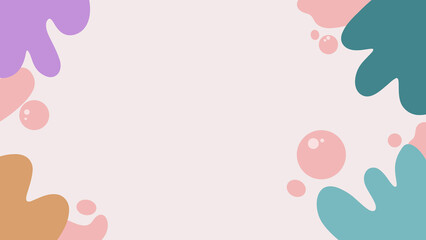 pink floral frame
