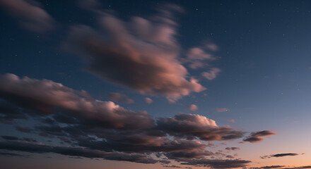 Fototapeta premium Evening sky with clouds