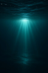 Light Beneath the Surface – Abstract Underwater Glow and Illumination


