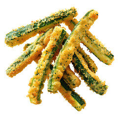 Crispy Zucchini Fries Coated in Seasoned Breadcrumbs