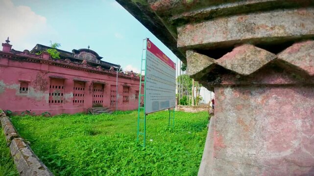 15 Pan Slide of Zamindar House and Grass Field in Laksam, Bangladesh - 13 June 2025