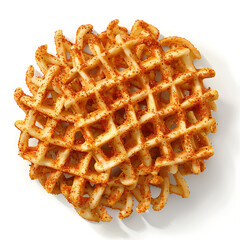Crispy Waffle with Seasoning Sprinkled on Top