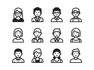 Volunteer Group Minimalist Illustration