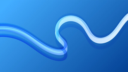 ABSTRACT BLUE BACKGROUND WITH LINES HAND DRAWN SHAPES GRADIENT SMOOTH LIQUID COLOR RIBBONS DESIGN VECTOR TEMPLATE GOOD FOR MODERN WEBSITE, WALLPAPER, COVER DESIGN 