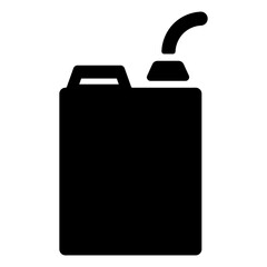 Fototapeta premium canister icon isolated on white background, vector illustration.