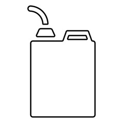 Obraz premium canister icon isolated on white background, vector illustration.