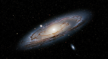 Spiral galaxy in deep space (1)