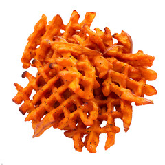 Crispy Waffle-Cut Sweet Potato Fries with Seasoning