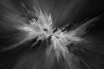 Naklejka premium Abstract grayscale explosion (4)