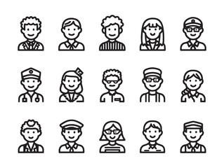 Volunteer Leader Simple Line Drawing