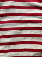 Red stripe fabric line texture background 