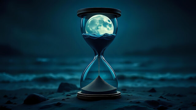 Hourglass on sand I Wall Decor 