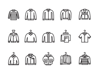 wardrobe ultra minimalist 2d line art