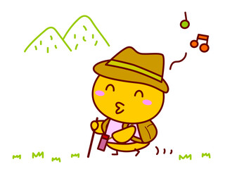 ひよこのハイキング © twomoons